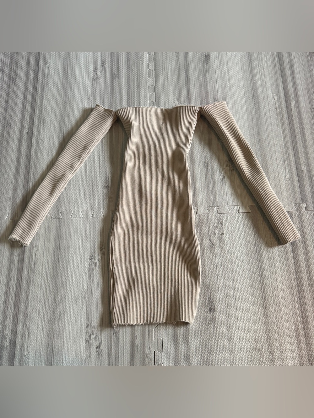 Better Be Women's Ribbed Off‎ The Shoulder Bodycon Dress